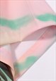 PALM TREE PRINT SHIRT RETRO TROPICAL GRAPHIC TOP PASTEL PINK