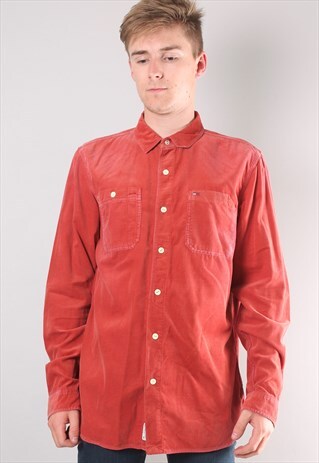 VINTAGE TOMMY HILFIGER CORDUROY SHIRT MEDIUM
