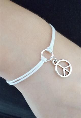 PEACE BRACELET - CORD BRACELET