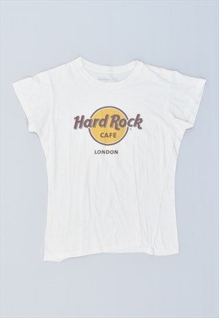 VINTAGE 90'S HARD ROCK CAFE LONDON T-SHIRT TOP WHITE