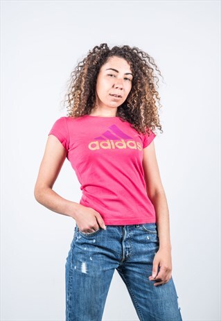 VINTAGE ADIDAS T-SHIRT IN PINK