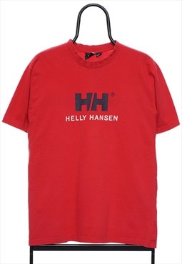 Vintage Helly Hansen Red Logo TShirt Mens