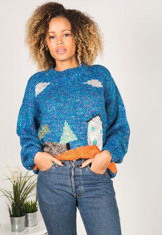 LAST UNIT SALE / VINTAGE 80S CASUAL KNIT JUMPER
