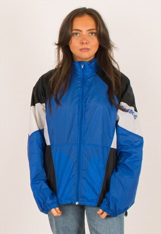 VINTAGE 90S BLUE NIKE WINDBREAKER JACKET MEDIUM