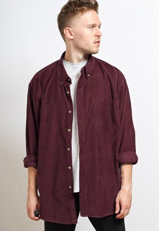 VINTAGE CORDUROY SHIRT PURPLE