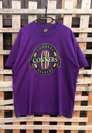 Vintage Conners Brewery purple tourist T-shirt XL