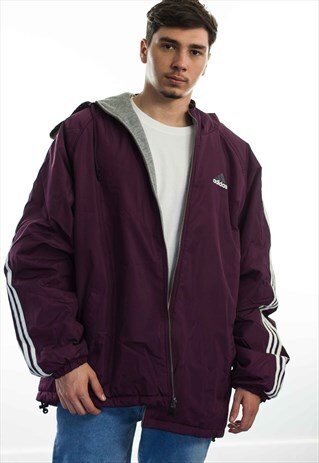 RETRO ADIDAS REVERSIBLE LOGO JACKET 90S XXL 42.3