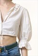 AUSTRIAN BAVARIAN OCTOBERFEST TYROL COTTON LACE TOP 5503