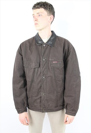 VINTAGE MARLBORO CLASSIC BROWN BOMBER JACKET