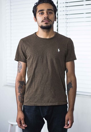VINTAGE POLO RALPH LAUREN T-SHIRT LOGO 90S M 5.1