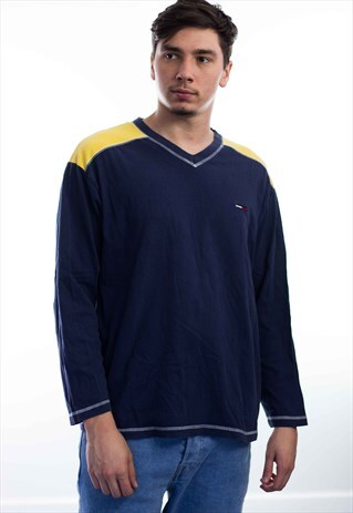 VINTAGE TOMMY HILFIGER LOGO T-SHIRT 90S XL 9.3
