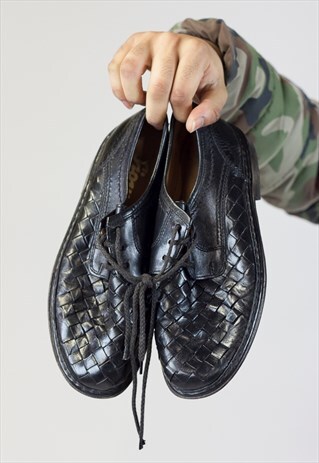 VINTAGE SIOUX BLACK DRESS SHOES
