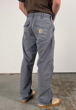 Vintage Carhartt Baggy Pants Men's Grey