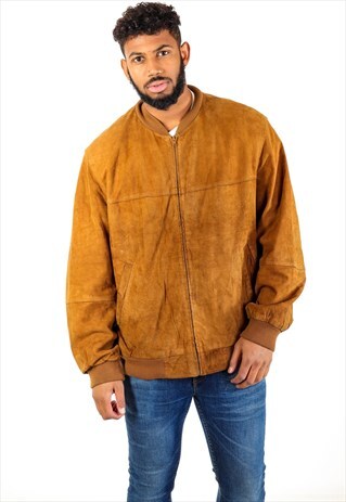 VINTAGE SUEDE BOMBER JACKET J2790