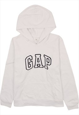 Vintage 90's Gap Hoodie Spellout White XLarge