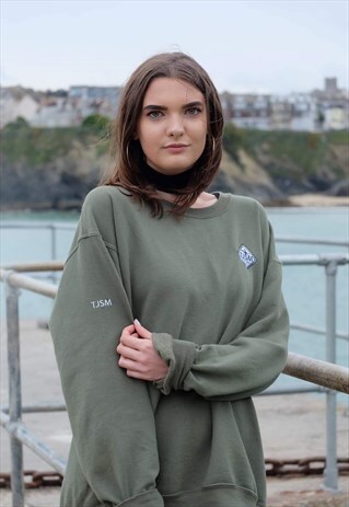 CLASSIC LOGO GREEN SWEATSHIRT