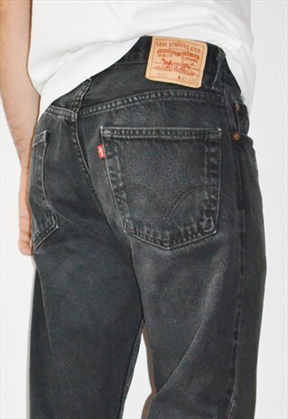 VINTAGE 90S LEVIS 505 BLACK STONEWASHED JEANS