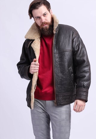 VINTAGE SHEARLING SHEEPSKIN COAT