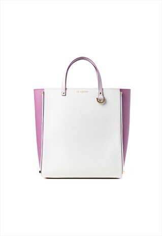 HUDSON A.508 COLOR-BLOCK TOTE BAG(PURPLE DUSK)