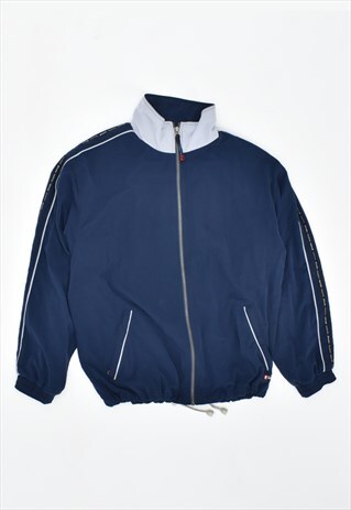 VINTAGE 90'S LOTTO TRACKSUIT TOP JACKET NAVY BLUE