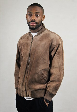 VINTAGE / SUEDE / BOMBER JACKET