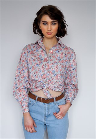 80'S PRINT COTTON SHIRT
