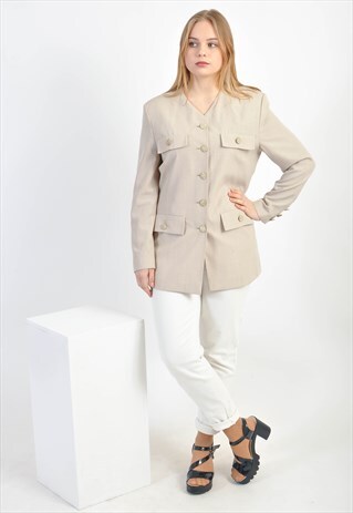 VINTAGE 80'S BEIGE JACKET