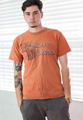 VINTAGE HARLEY DAVIDSON T-SHIRT LOGO 90S M 7.1