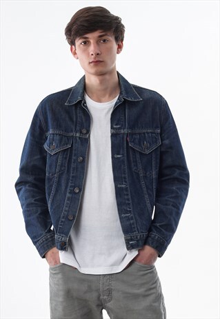 VINTAGE LEVIS TRUCKER 90S BLUE DENIM JEANS