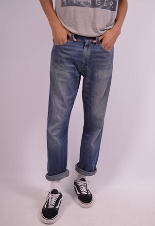 LEVI'S 506 MENS VINTAGE JEANS W34 L31 BLUE 90S