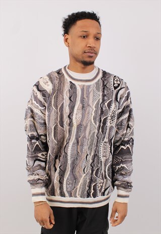 VINTAGE MEN'S SHEVELES COOGI STYLE CREW NECK SWEATER
