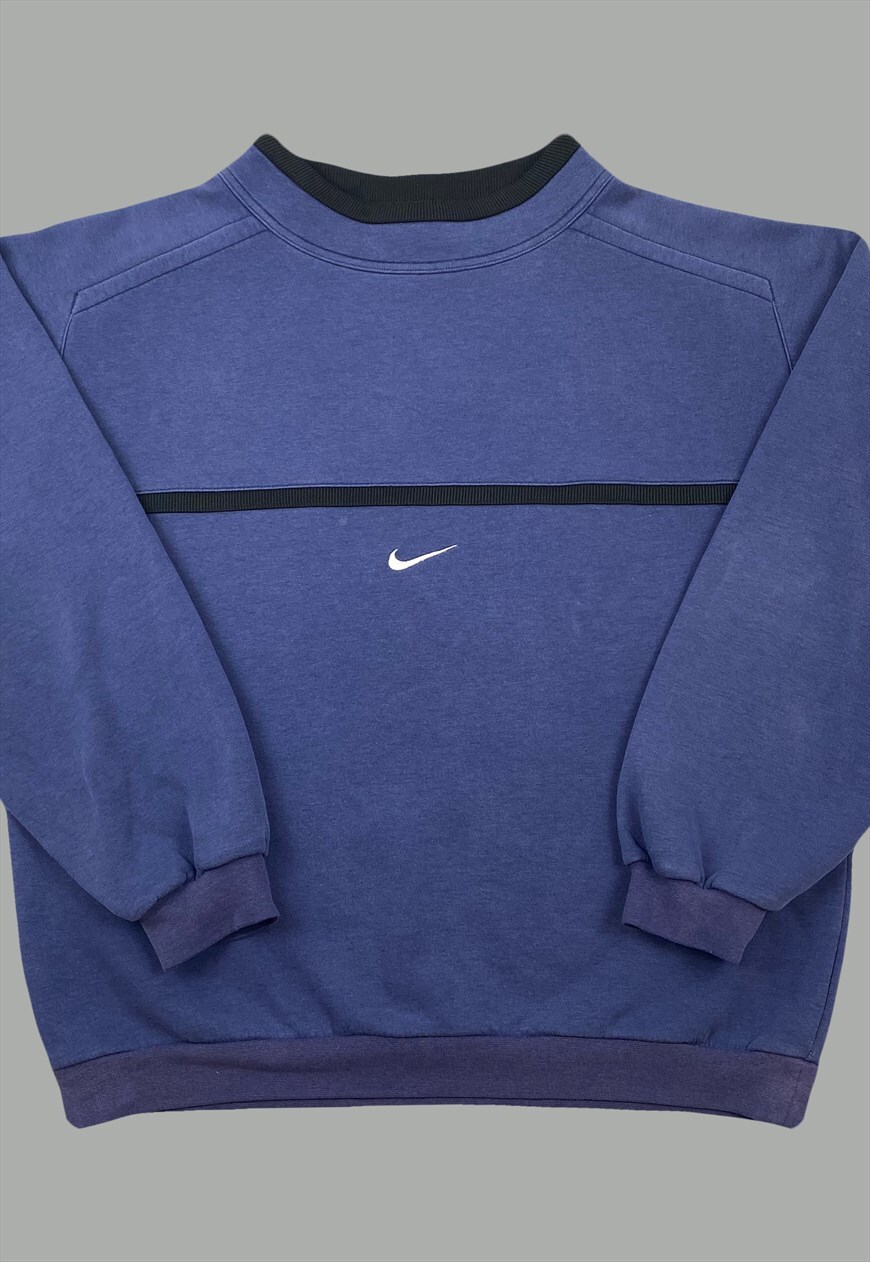 ASOS Marketplace | Buy & sell new, pre centre swoosh sweatshirt jumper blue