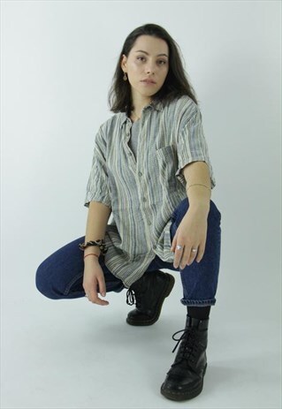 90'S STYLE SHIRT STRIPED