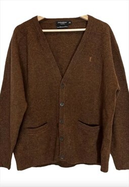 Vintage Yves Saint Laurent brown cardigan size M.