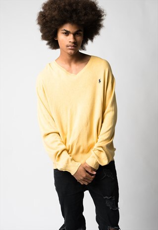 VINTAGE RALPH LAUREN V-NECK JUMPER