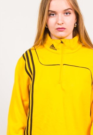 ADIDAS QUARTER ZIP SWEATSHIRT