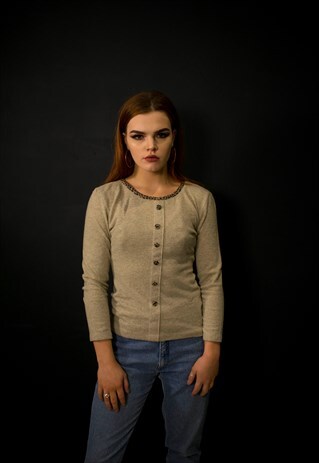 BEIGE LEOPARD PRINT JUMPER