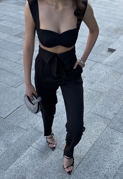Crop top with bodice