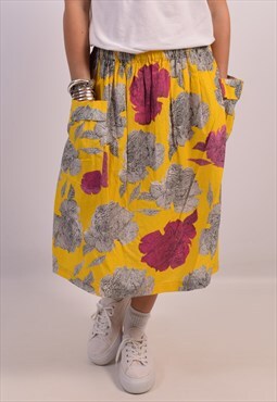Vintage 90' S Skirt Floral Multi