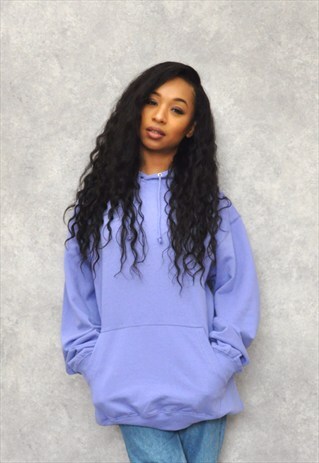 LILAC COTTON RINGSPUN HOODIE JUMPER
