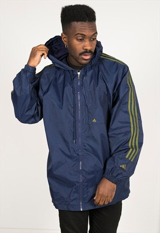 VINTAGE 80'S USA ADIDAS RAINCOAT / S0697