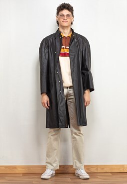 Vintage 90's Men Mac Raincoat in Brown