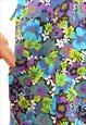 VINTAGE TANK SHIFT DRESS 60S MOD PSYCHEDELIC KITSCH FLORAL