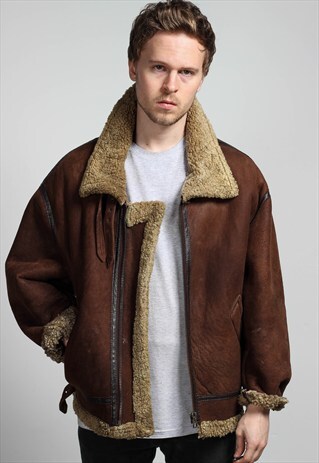VINTAGE SUEDE SHEARLING JACKET