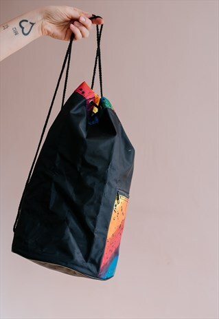 VINTAGE 80S LARGE DRAWSTRING UNISEX BAG