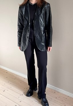 Vintage Black Leather Jacket