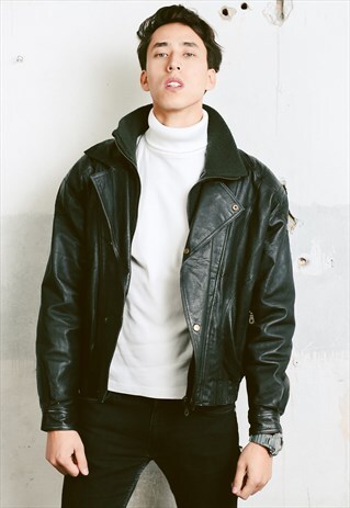 VINTAGE 90S LEATHER JACKET