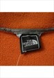 VINTAGE THE NORTH FACE ORANGE ZIP UP FLEECE WOMENS