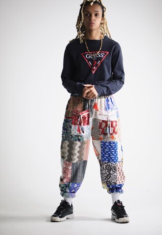 PATCHWORK FESTIVAL SWEATPANTS / TROUSERS / JOGGERS