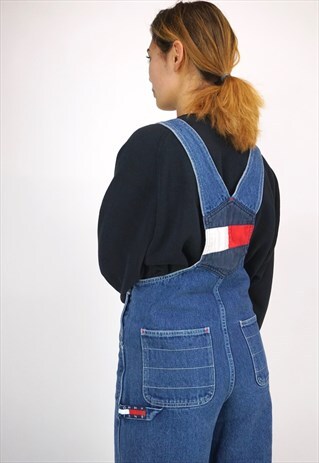 VINTAGE 90'S TOMMY HILFIGER DENIM DUNGAREES